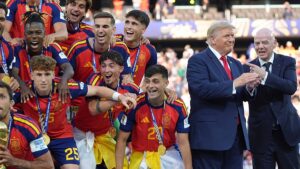 Trophy Ceremony Interference at New York New Jersey Stadium