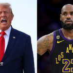 US President Donald Trump and NBA star LeBron James