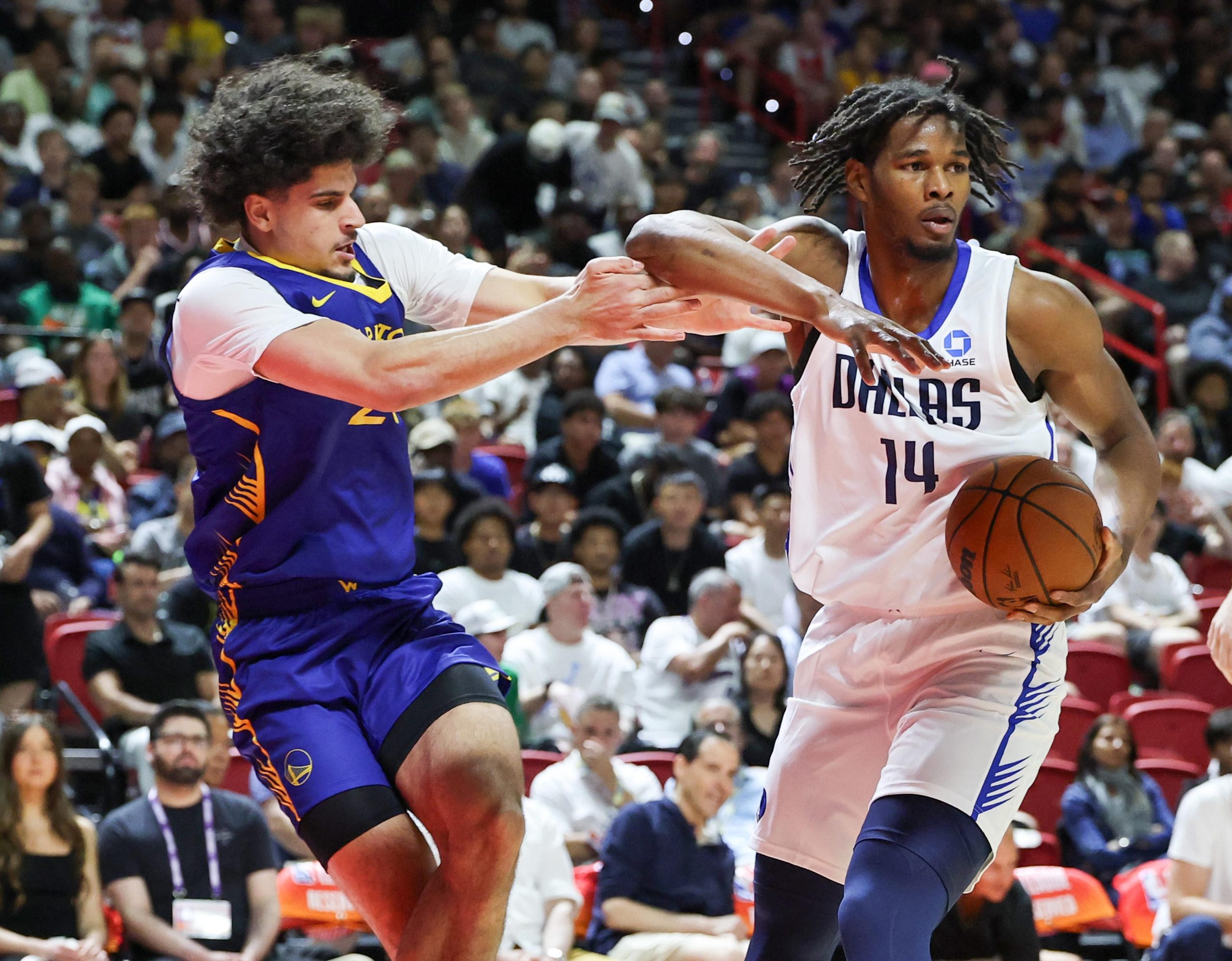 Tobi Lawal and Sergio De Larrea early struggles against the Warriors