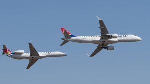 Airlink Jets Perform Low-Level Flyover Above Cape Town Stadium