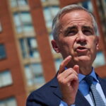 Prime Minister Mark Carney speaks at a housing announcement in Toronto, on Wednesday, Aug. 5, 2026. (Sammy Kogan/The