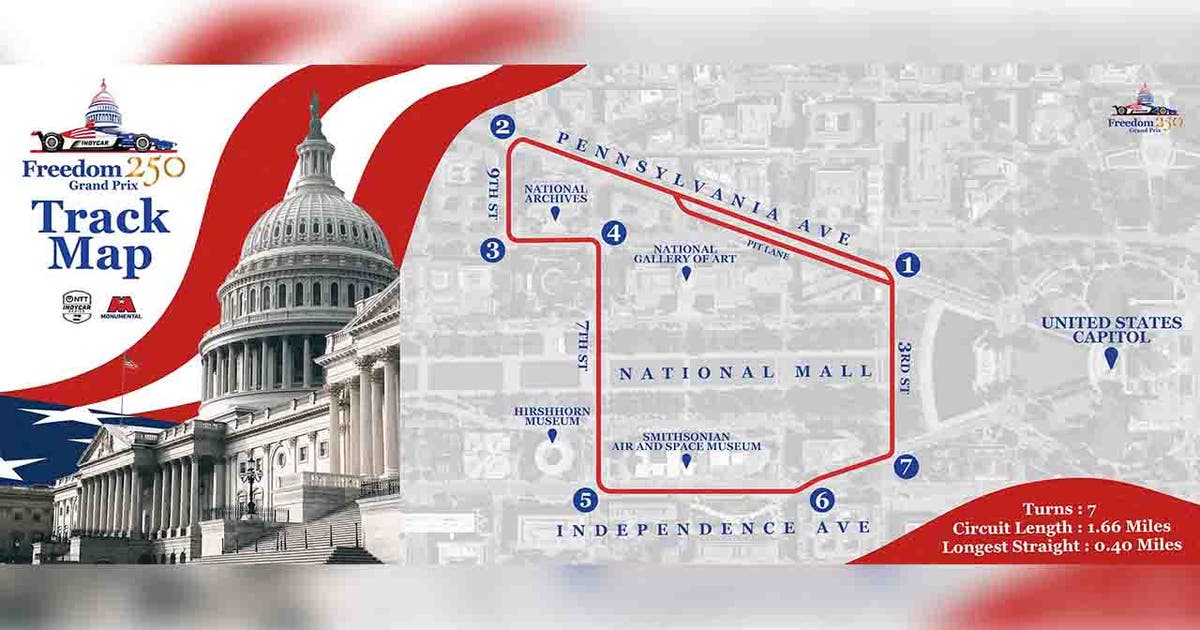 NTT IndyCar Series to Host Inaugural Freedom 250 Grand Prix in Washington, D.C