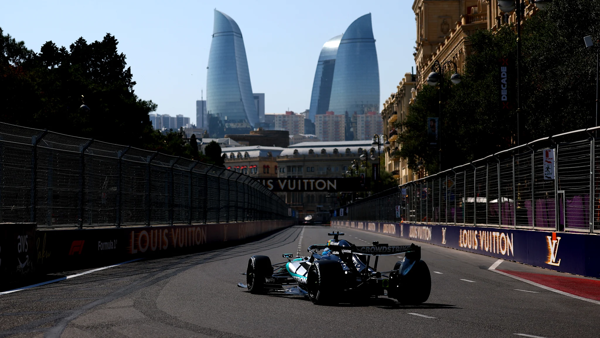 George Russell and Mercedes Lead Second Practice for Azerbaijan Grand Prix