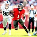 Rachaad White Suffers Shoulder Injury Against Seattle Seahawks