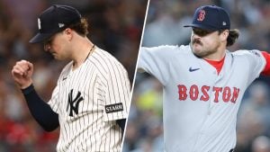 Yankees Shut Out Red Sox 9-0 as Ben Rice Hits Grand Slam in Game 1