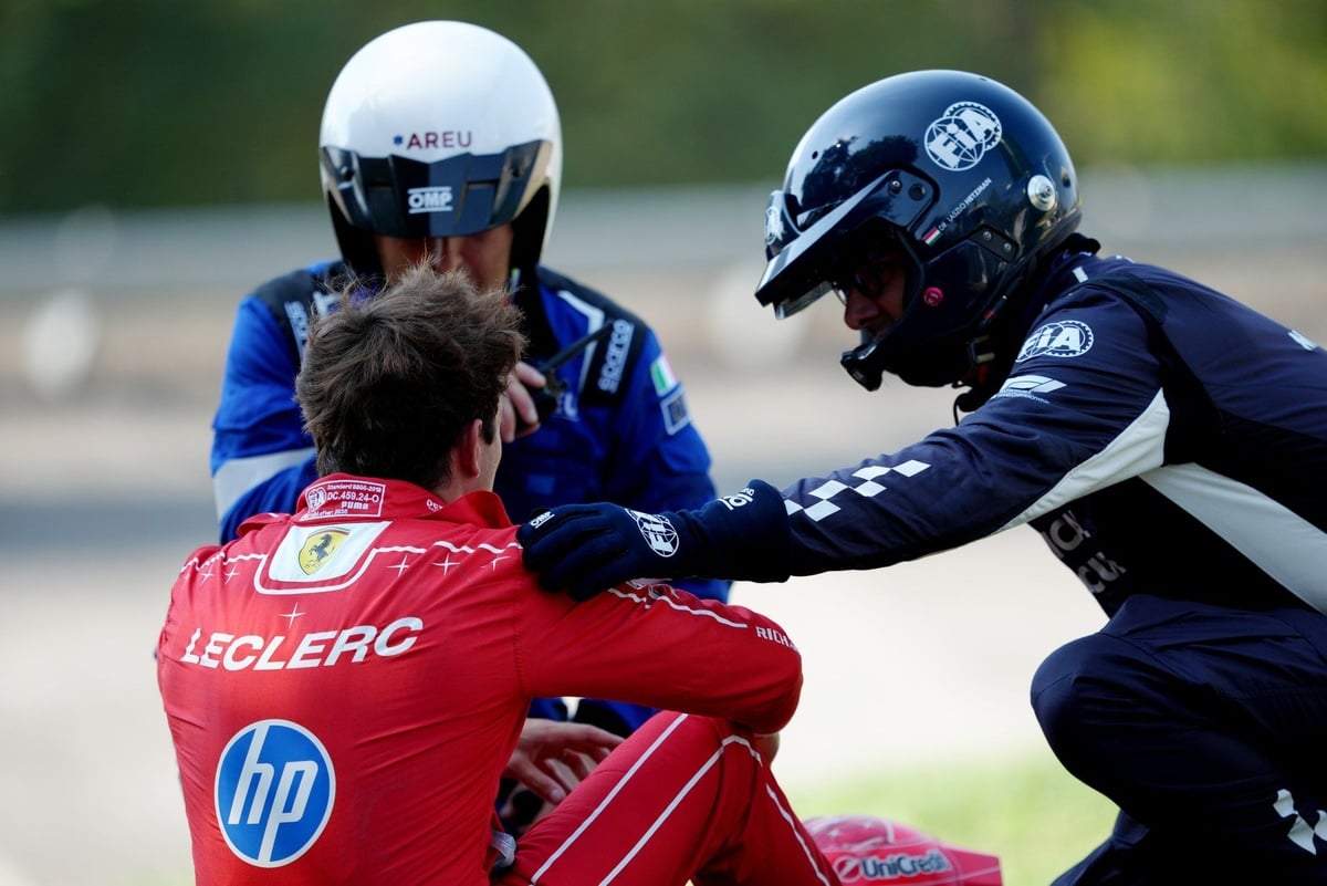 Charles Leclerc Needs Health Checks After High-Speed Monza F1 Crash