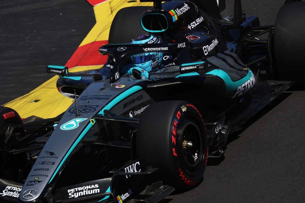 George Russell Leads Mercedes One-Two in Spanish GP FP1 at Madring