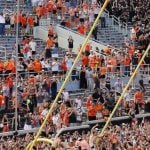 Oklahoma State Fans Tear Down Goal Post, Sing Oregon