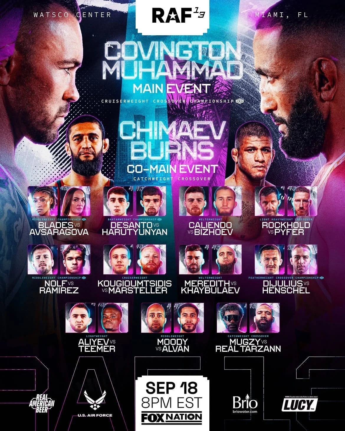 Colby Covington Dominates Belal Muhammad via Technical Fall at RAF 13