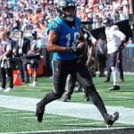 Jalen Coker Questionable for Panthers Game Against Browns With Ankle Injury