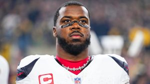Texans' Azeez Al-Shaair to be fined once again by NFL for wearing Pro-Palestinian personal message on eyeblack