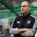 Martin O'Neill in the Celtic dugout