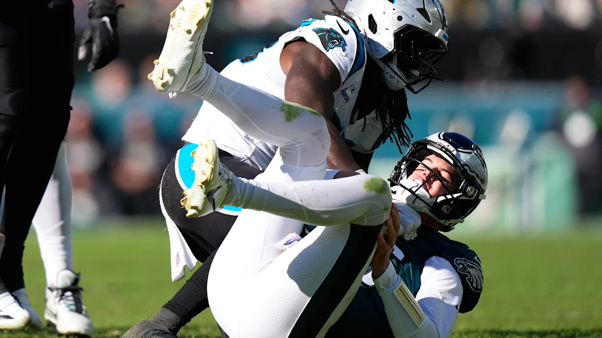 Eagles Fall to Panthers for Fourth Straight Loss Without Hurts