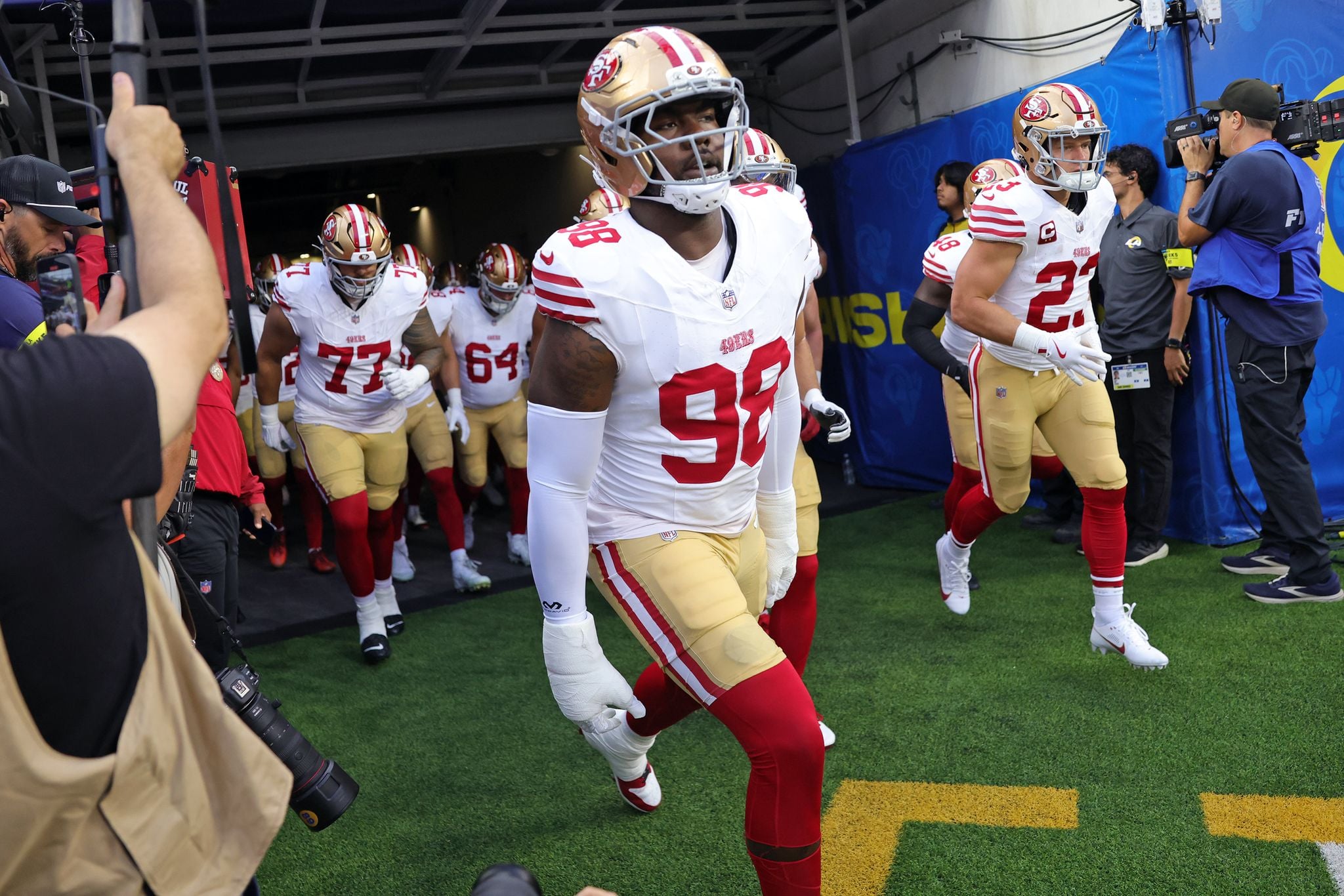 Mykel Williams on track for 49ers season debut against Seahawks